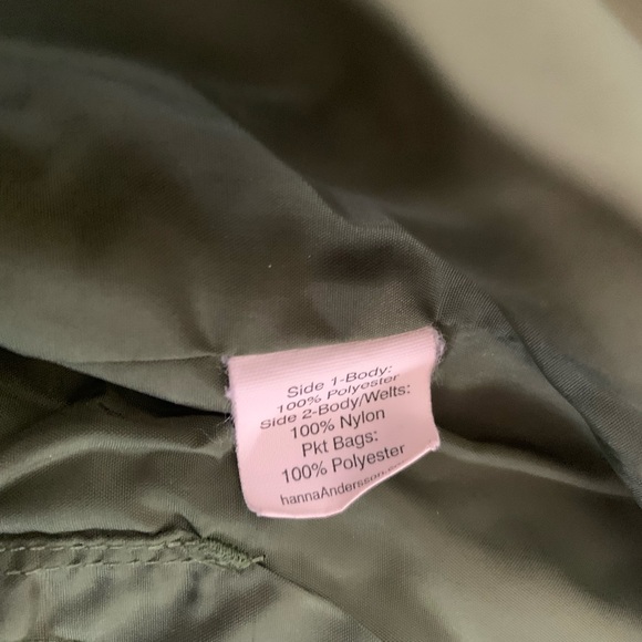 Hanna Andersson 100 Reversible Green Gray Blue Fuzzy Coat Jacket - Picture 8 of 10